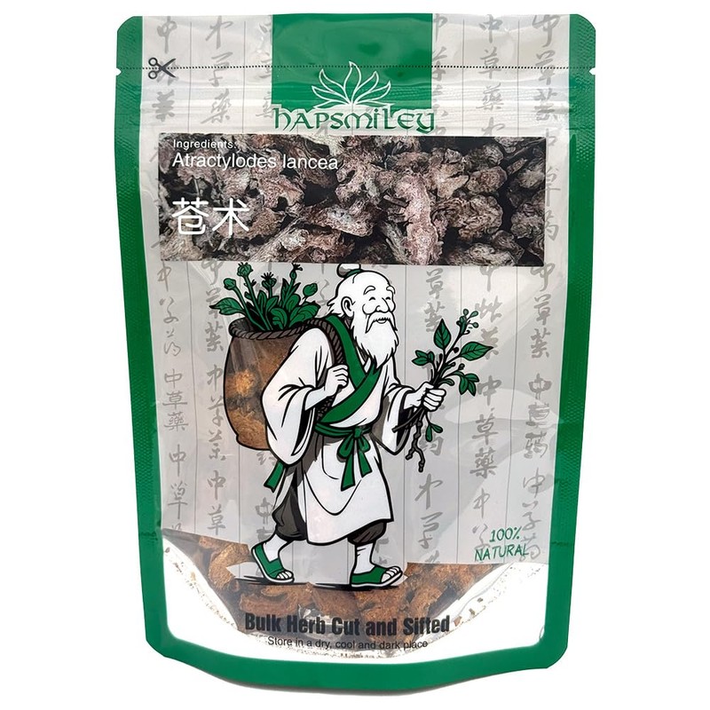 Hapsmiley Atractylodes lancea (Cang Zhu/苍术) - 3.5 Oz (100g) Dried