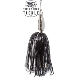 Tooth Shield Tackle Chubby Musky Bucktail (Black Nickel) Muskie Pike Double 8 Inline Spinner Musky Lures Baits Tackle