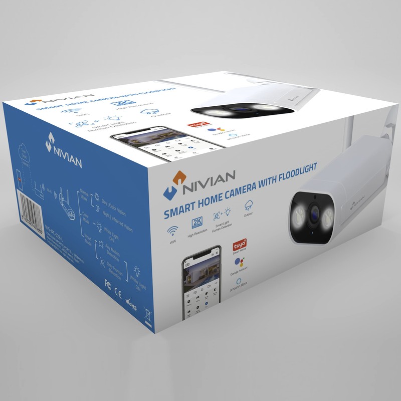 NIVIAN - 2K WLAN Bullet Camera | Outdoor IP66 |