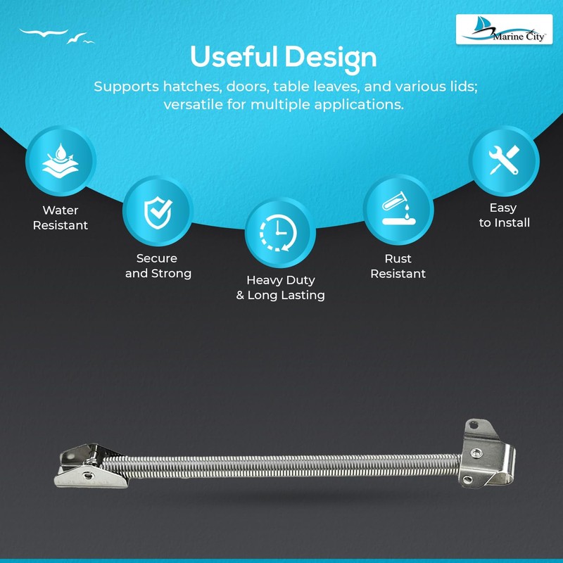 Marine City 304 Stainless Steel Best Grip Hatch Holder Adjuster