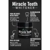 Miracle Teeth Whitener, Polvo Blanqueador Natural con Carbón Activado de