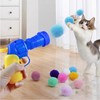 Interactive Teaser Gun for Cats, Cat Toy with Silent Polyester