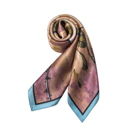 100% Mulberry Silk Scarf 27"x47" Square Women Neckerchief Headscarf - Lightweight Neck Scarf Gift Packed