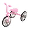 Pink Look Toy Tricycle Model Simulated Design Tricycle Ornament Wear