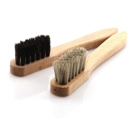 TelMo Premium Frame Brush with Light or Black Horsehair, Light and dark set
