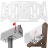 Mailbox Mounting Bracket, Universal Mounting Adapter Plate fits on 4x4