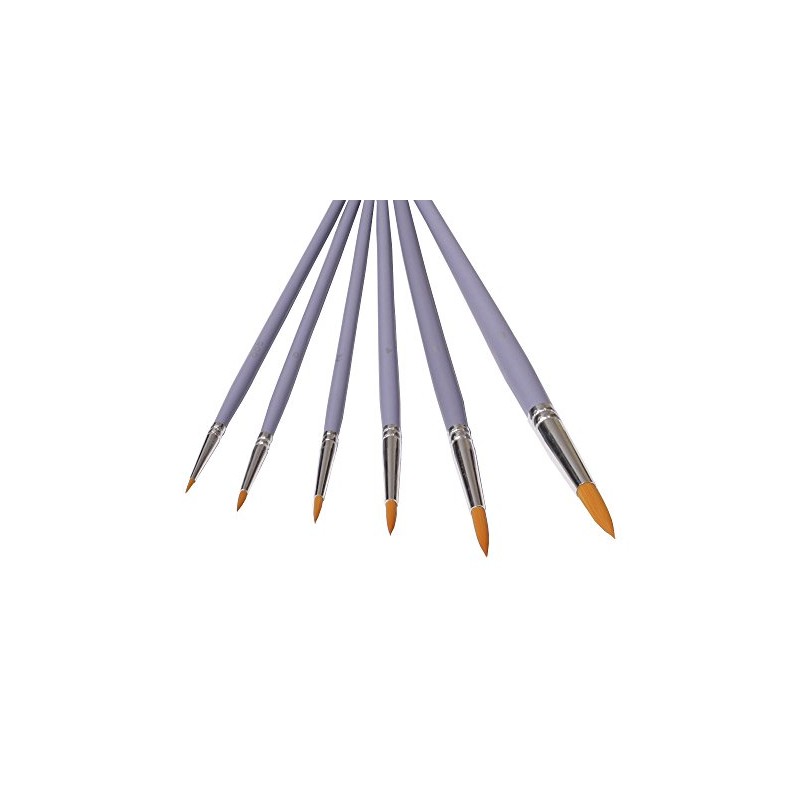 6 Toray Artist's Brushes-Pointed / Toray Paintbrush Set