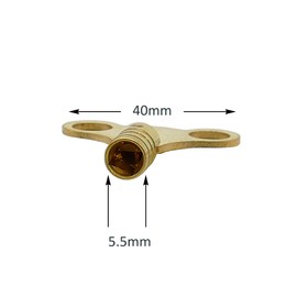 Radiator Bleed Key - Radiator Valve Key for Bleeding and Air Ventilation - Brass - Pack of 2