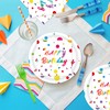 50 Pcs Happy Birthday Plates and Napkins Party Supplies, Happy