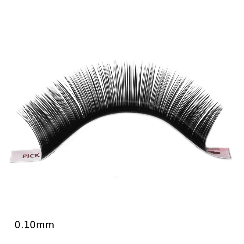 hair2heart Silk Fake Lashes False Eyelashes - B-Curl 0.10, 10