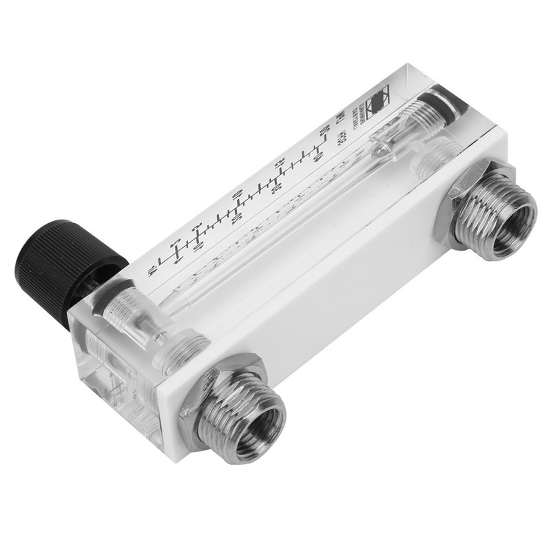 LZM-6T Panel Type 2-20LPM/4-40SCFH Gas Flow Meter Flowmeter Brass Female