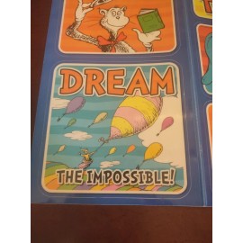 Teaching Tree Dr. Seuss Window Clings - 5 Piece-Brand New-SHIPS N 24 HOURS