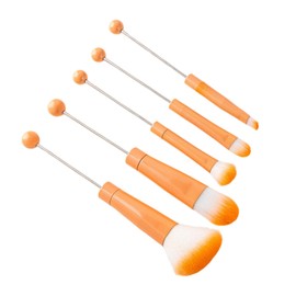 Harilla 5-teiliges Make-up-Pinsel-Set, Make-up-Pinsel-Werkzeug, tragbarer abgewinkelter Pinsel, DIY-Schönheitswerkzeug, perlbare Make-up-Pinsel für Frauen und