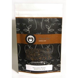 Mahamosa China Black Tea Loose Leaf (Looseleaf) - China Golden Monkey 8 oz