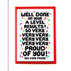 A Levels Congratulations Card, Proud of You Well Done Exam