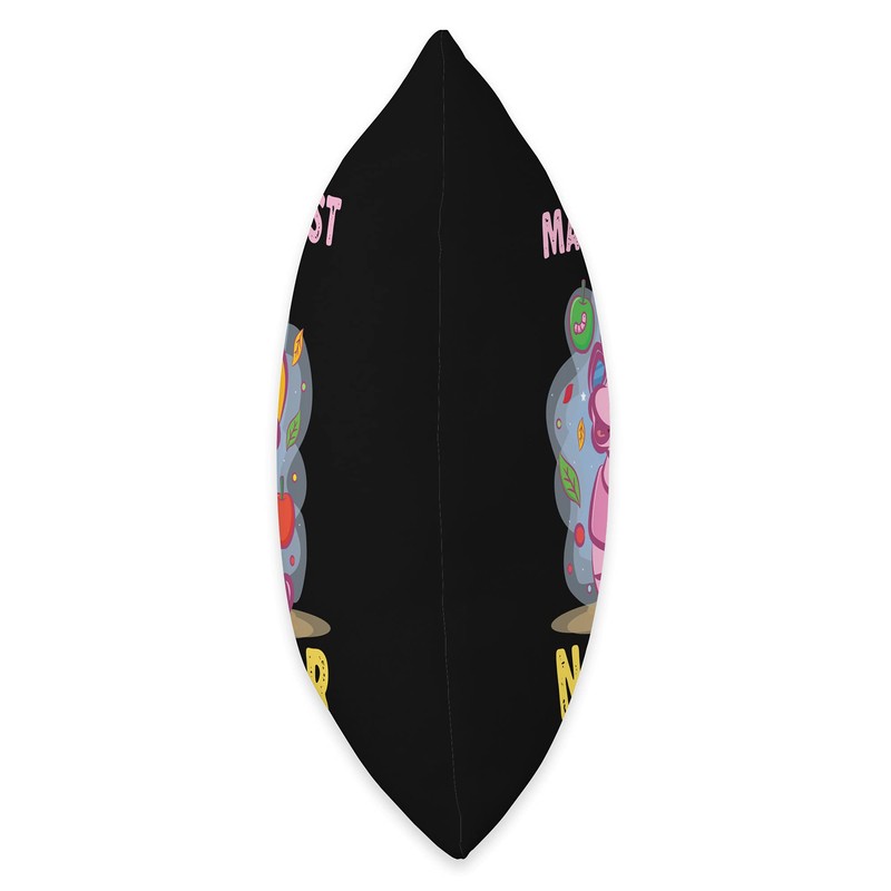 Funny Worm Make Compost Not War Organic Fertilizer Throw Pillow