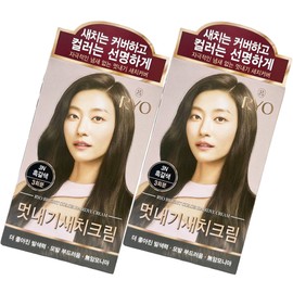 Ryeo Uachae Stylish Gray Hair Cream 3N Dark Brown 3 servings x2 Hair Dye / 려 우아채 멋내기 새치크림 3N 흑갈색 3회분 x2개 염색약
