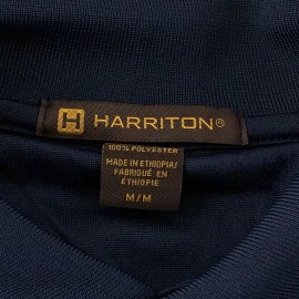 Harriton Men's Medium Navy Advantage Snag Protection Plus Long Sleeve Polo M348L