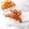 Butterfly Hair Claw Clips, Large Crystal Blue Purple Design, 2