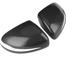 GOTOTOP Cubierta del Espejo Lateral Tapa de la Cubierta del Espejo Retrovisor de Fibra de Carbono Seca Cinta Recubierta de Epoxi Brillante 3K en el Protector contra Rayones para Clase G G500 G63