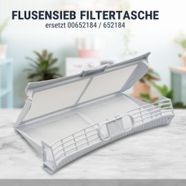 Lint Sieve Like Bosch 00652184 Filter Bag for Tumble Dryers Like iQ100 iQ300 iQ500 Maxx Logixx Avantixx Classixx Extra Class Foldable