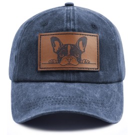 French Bulldog Gifts for Women Men, French Bulldog Hat, Dog Lovers Baseball Cap, Christmas Retirement Birthday Accessories for Mom Mama Dad Papa Wife Navy