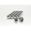 JEPPESEN Open End Nuts M14 x P1.5 21HEX Chrome (Set