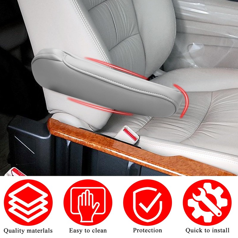 SUNBREATH Compatible with Car Front Seat Armrest Cover for Honda