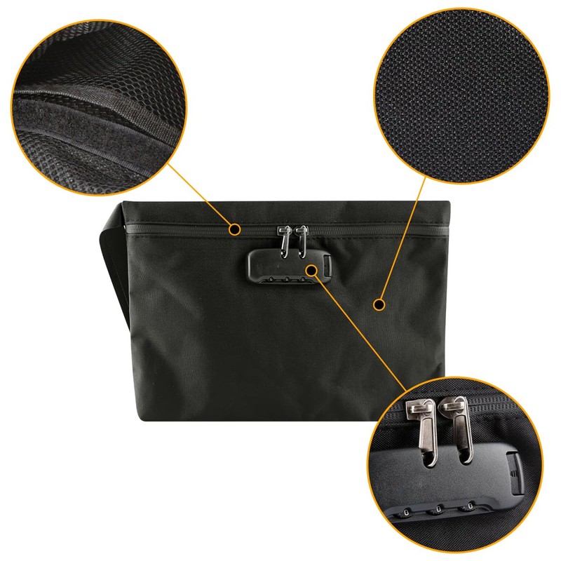 Thyonta Waterproof Document Storage Bag with Lock Secure File Organizer