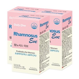 Daily One Rhamnosus Eve Live Lactic Acid Bacteria Guaranteed 10 Billion CFU 560mg X 60 Capsules (3 Bottles) / 데일리원 람노서스 이브 생유산균 보장균 100억 CFU 560mg X 60캡슐 3통