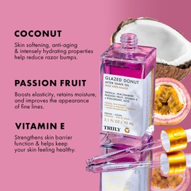 Truly Beauty Glazed Donut After Shave Oil - Razor Bumps Treatment for Women, Razor Bump and Ingrown Hair Treatment for Bikini Area - 3.1 OZ