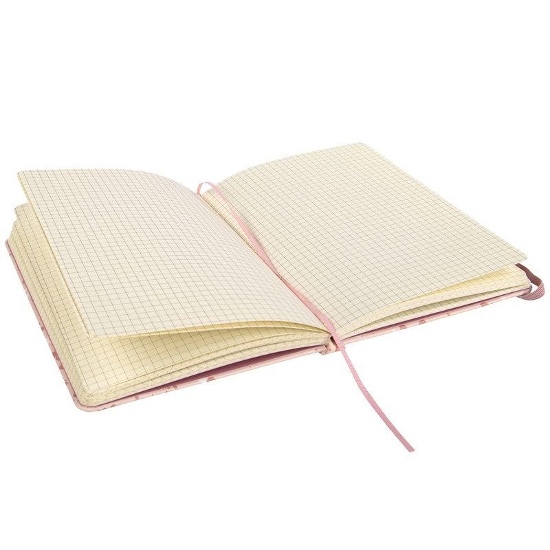 Idena Sparkle Rose 12250 Notebook, Squared, 14 x 20 cm,