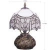 Small Tiffany Lamp Mini Stained Glass Table Lamp White Bending