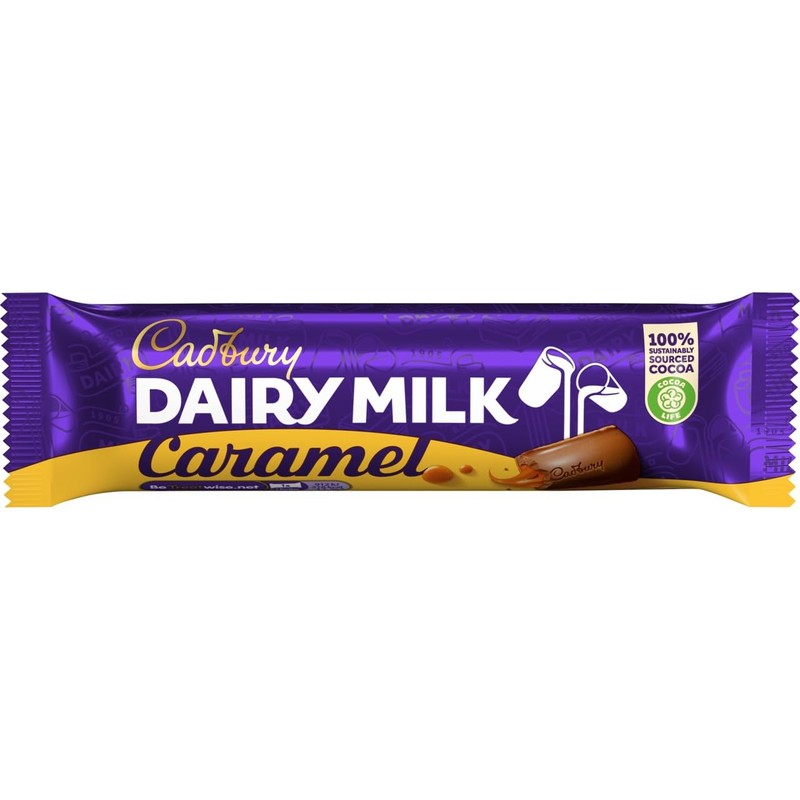 Cadbury Dairy Milk Caramel Single Bar (Pack of 24)