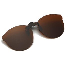 GNOLONG Clip on Polarized Sunglasses - UV400 Protection Rimless Anti-Glare Lens for Men Women Flip Up Eyewear Driving Outdoor Sport