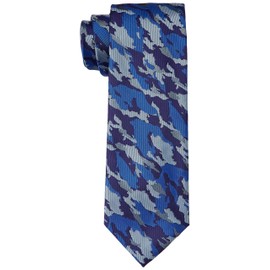 Dress Code 101 TIE-FT Men's Washable Necktie, Cute Design, Perfect for Cat Lovers and Dog Lovers, Perfect as a Present, Casual, Camouflage, Military - Necktie bule