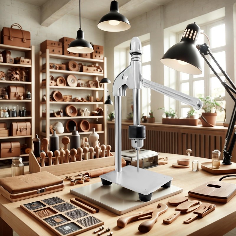 Medonala Leather Hole Puncher Leather Press Machine Hand Punching Machine