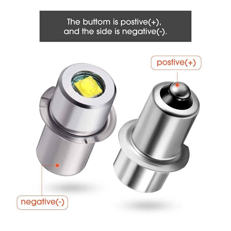 High Power LED Upgrade Bulb 3W DC 4-12V Flashlight Bulbs