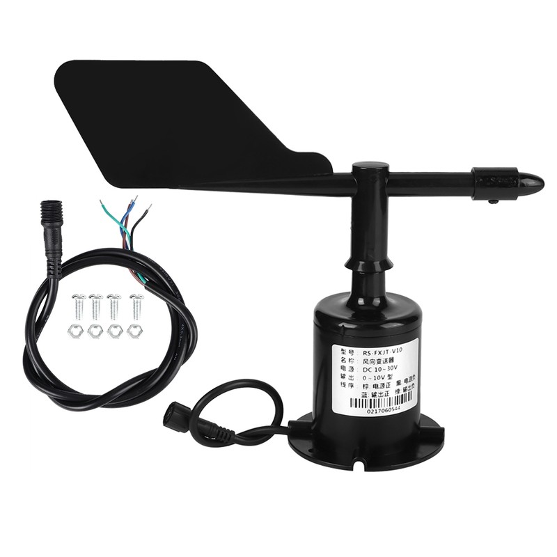 0-10V 8 Directions Environmental Signal Output Polycarbonate Wind Speed Sensor