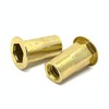 (8 Pieces) 1/4-20 UNC (.027-.165) Steel Hex Rivet Nut Zinc