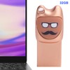 U Disk Cartoon Moustache Pattern USB Flash Drive Computer Data
