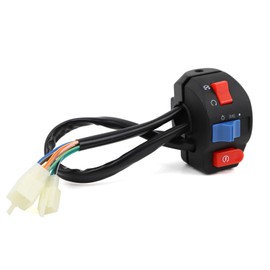 Mokuo Aluminum 7/8" 22mm Handlebar Switch Control Assembly Set with Engine Cut-Off Switch Fit for Disc Brake System GY6 50cc 125cc 150cc Moped Scooter Motorcycle