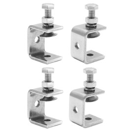 Clamp, Stainless Steel C Clamp, Hardware Opening Clamp, Clamp Opening 1.2 inches (30 mm), Adjustable, Steel, DIY Tools, Cutting, Tightening, Work, Wide Mouth Clamp, Industrial Welding, Carpentry, Household Clamp, Corrosion Resistant, Rust Resistant, High