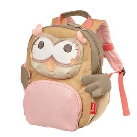 sigikid Kids Backpack Nursery Backpack: Sturdy, Lightweight, Child-friendly, for Nursery, Crib, Outings, Leisure, for 2-5 Years, 5.2L, Pink/Brown/Owl, Casual