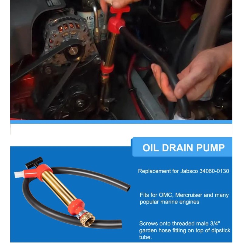 jiadi_7 Upgraded 34060-0130 Marine Engine Oil Drain Hand Pump for