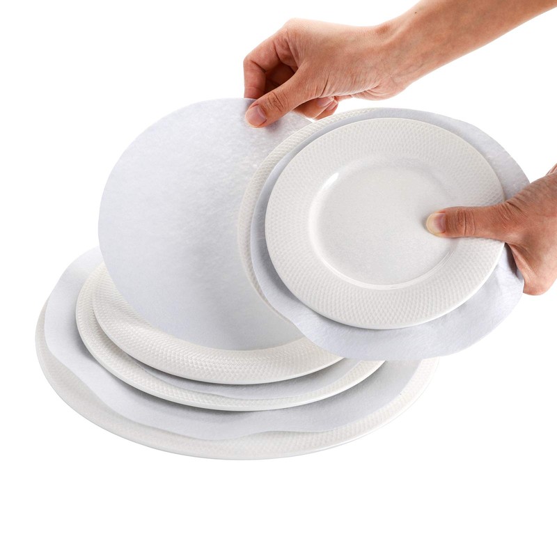 Jucoan 80 Pack Thick Felt Plate Dividers, 3 Sizes Round