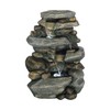 Go Yard Stone Waterfall Fountain with LED Lights
