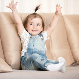 Tphon Toddler Kids Socks with Grippers for Boys Girls, Non Slip Grip Boys Socks 15 Pairs Half Cushion Ankle Crew Athletic Socks Toddler 3-5 Years