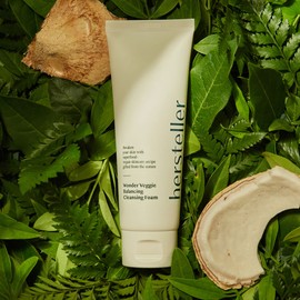 Husteller [Slightly acidic/hypoallergenic] Husteller Wonder Veggie Balancing Vegan Cleansing Foam 120ml x 2 / [약산성/저자극] 허스텔러 원더 베지 밸런싱 비건 클렌징 폼 120ml x 2개