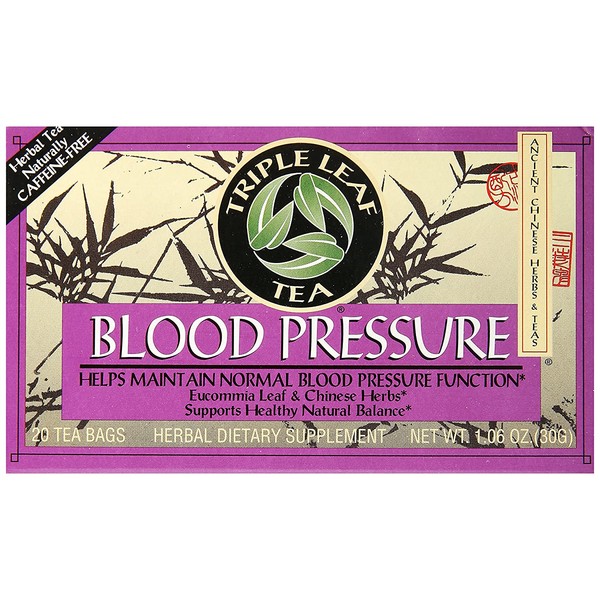 Triple Leaf Tea Blood Pressure Tea Bags, 20 Count